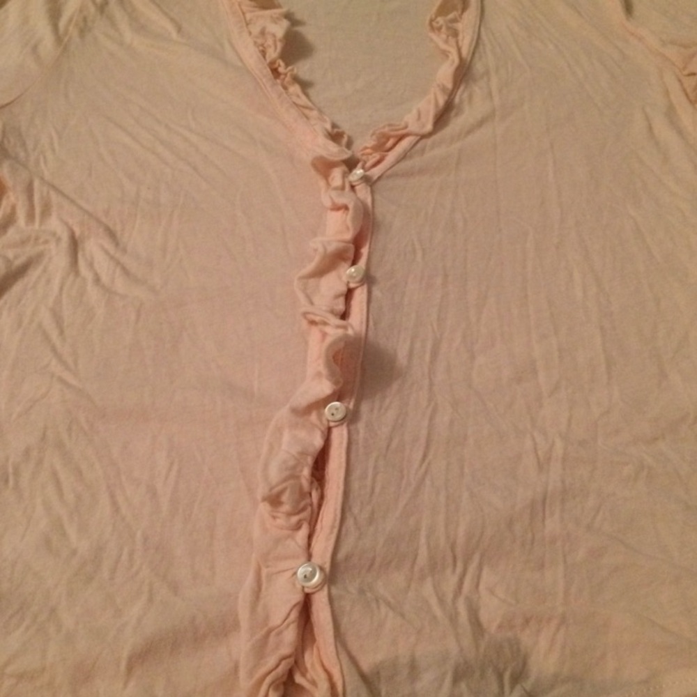 J. Crew Cardigan with Ruffles - Picture 2 of 4